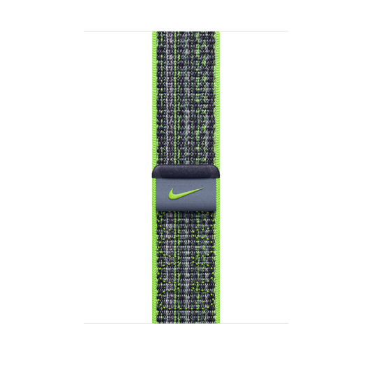 Apple Watch 42/44/45/49 mm jasně zelený / modrý provlékací sportovní řemínek Nike - istyle.work