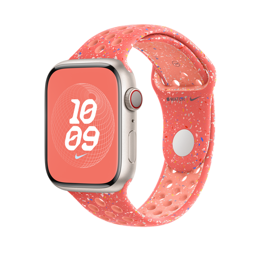 Apple Watch 42/44/45/49 mm žhavě oranžový sportovní řemínek Nike – M/L - istyle.work