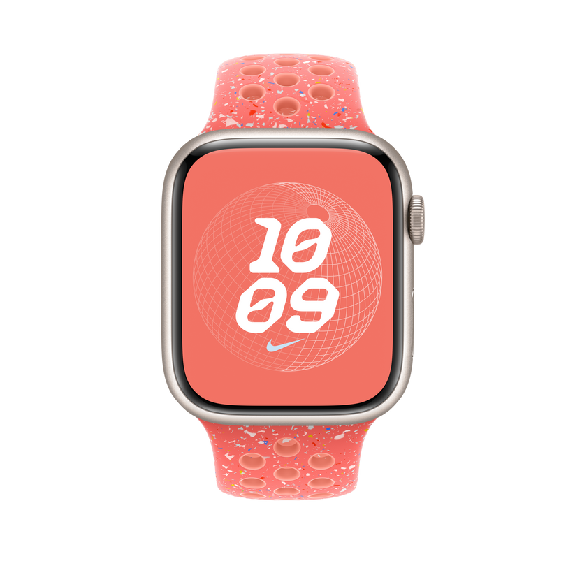 Apple Watch 42/44/45/49 mm žhavě oranžový sportovní řemínek Nike – M/L - istyle.work