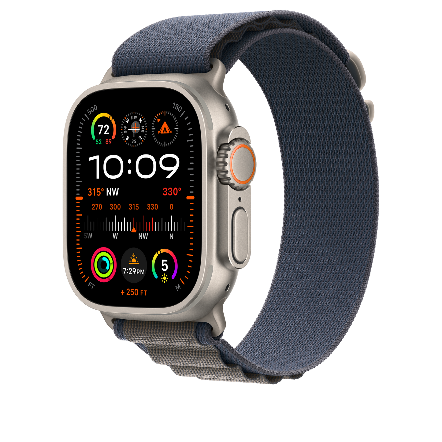 Apple Watch 44/45/49 mm modrý Alpský tah – malý - istyle.work