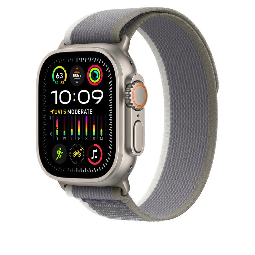 Apple Watch 44/45/49 mm zeleno-šedý Trailový tah – M/L - istyle.work