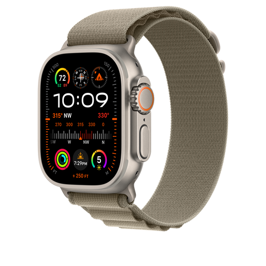 Apple Watch 44/45/49 mm olivový Alpský tah – velký - istyle.work