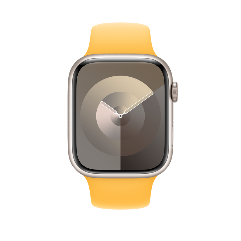 Apple 42/44/45/49mm paprskově žlutý sportovní řemínek ML - istyle.work