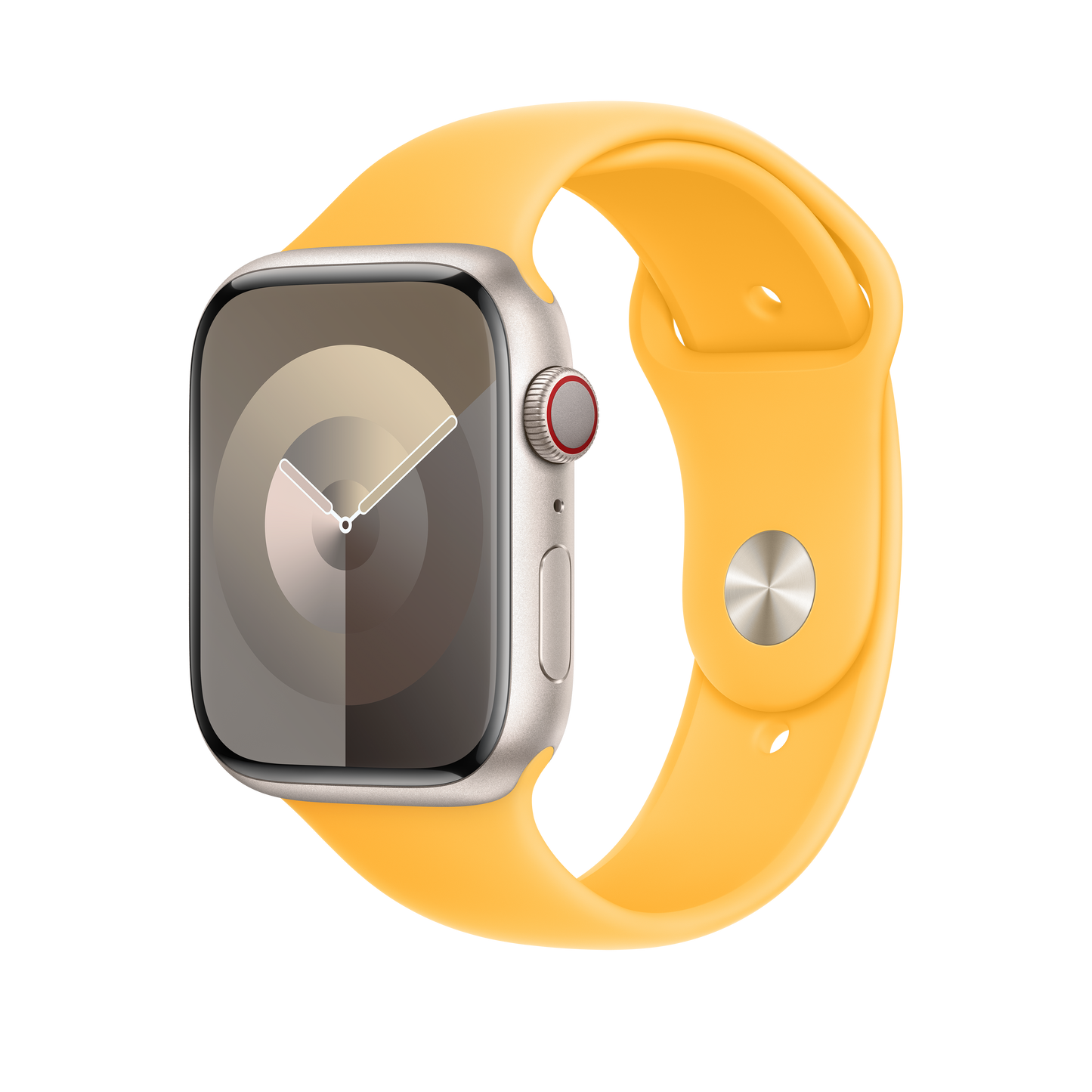 Apple 42/44/45/49mm paprskově žlutý sportovní řemínek S/M - istyle.work
