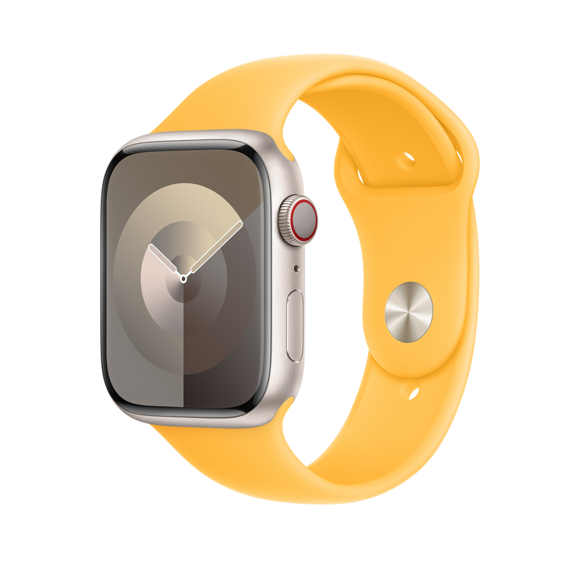 Apple 42/44/45/49mm paprskově žlutý sportovní řemínek S/M - istyle.work