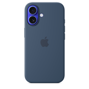 Apple silikonový kryt s MagSafe na iPhone 16 - denimový - istyle.work