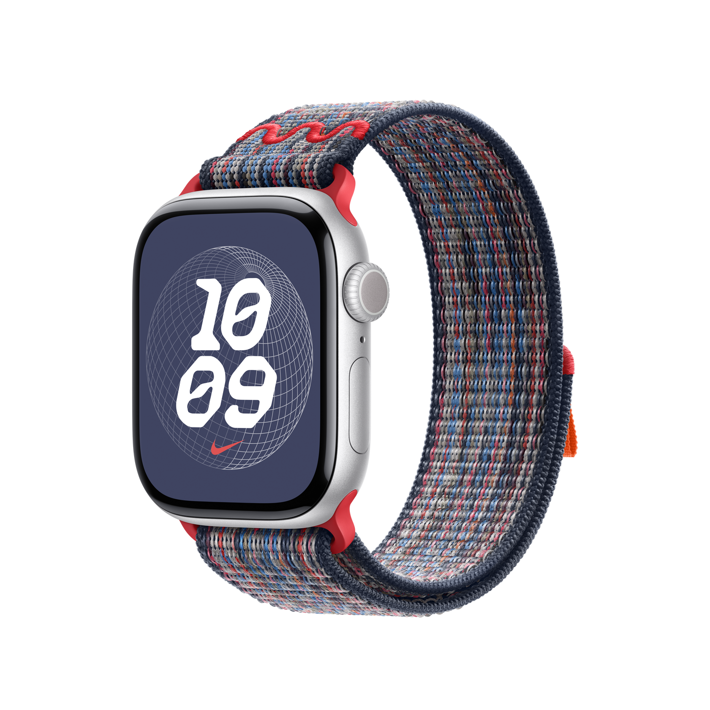Apple Watch 38/40/41/42mm modro-červený provlékací sportovní řemínek Nike - istyle.work