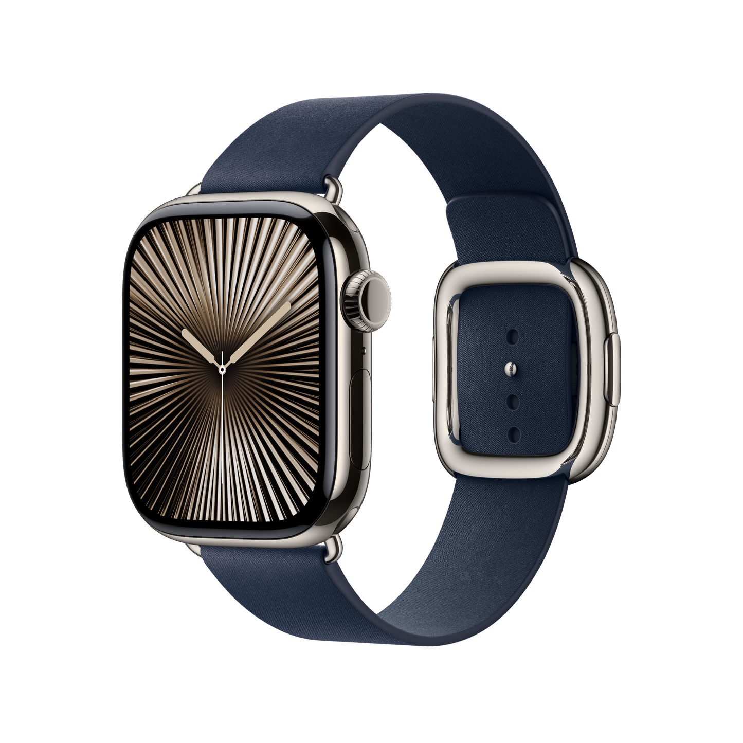 Apple Watch 38/40/41/42mm temně modrý řemínek s moderní přezkou – střední - istyle.work