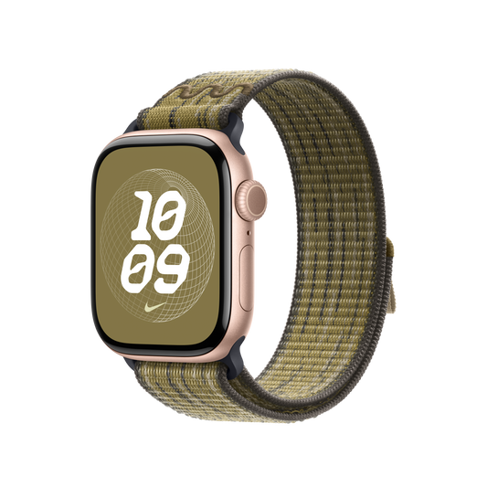 Apple Watch 38/40/41/42mm zeleno-šedý provlékací sportovní řemínek Nike - istyle.work