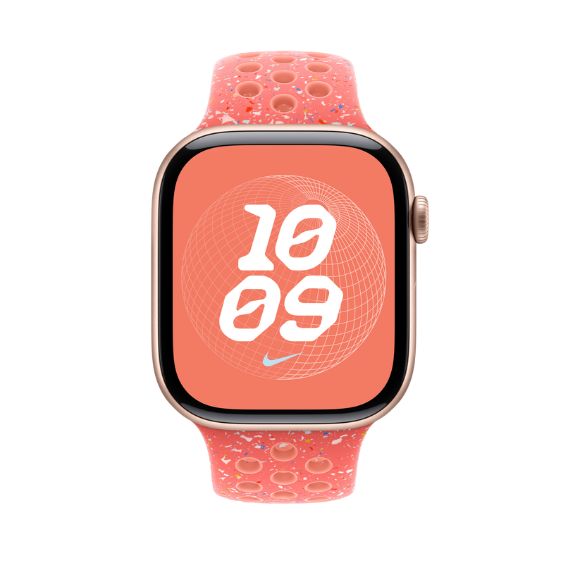Apple Watch 44/45/46/49mm žhavě oranžový sportovní řemínek Nike - M/L - istyle.work