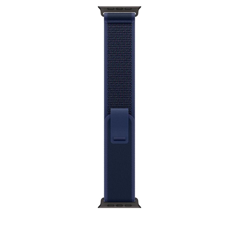 Apple Watch 44/45/46/49mm modrý Trailový tah - M/L – provedení z černého titanu - istyle.work