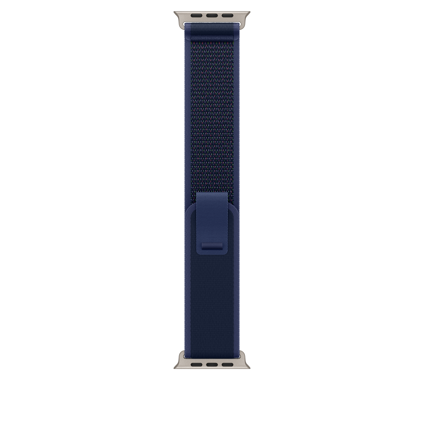 Apple Watch 44/45/46/49mm modrý Trailový tah – M/L – provedení z přírodního titanu - istyle.work
