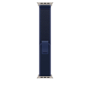 Apple Watch 44/45/46/49mm modrý Trailový tah – M/L – provedení z přírodního titanu - istyle.work