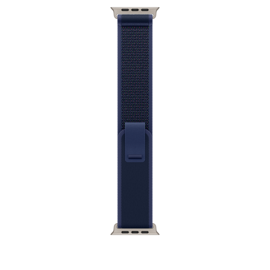 Apple Watch 44/45/46/49mm modrý Trailový tah – S/M – provedení z přírodního titanu - istyle.work