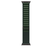 Apple Watch 44/45/46/49mm tmavě zelený Alpský tah – malý – provedení z černého titanu - istyle.work