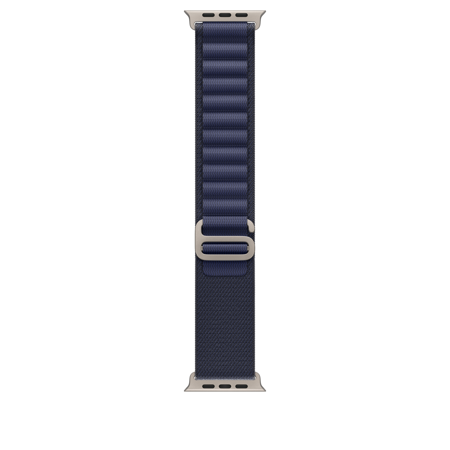Apple Watch 44/45/46/49mm námořnicky modrý Alpský tah – velký – provedení z přírodního titanu - istyle.work