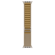 Apple Watch 44/45/46/49mm žlutohnědý Alpský tah – střední – provedení z přírodního titanu - istyle.work