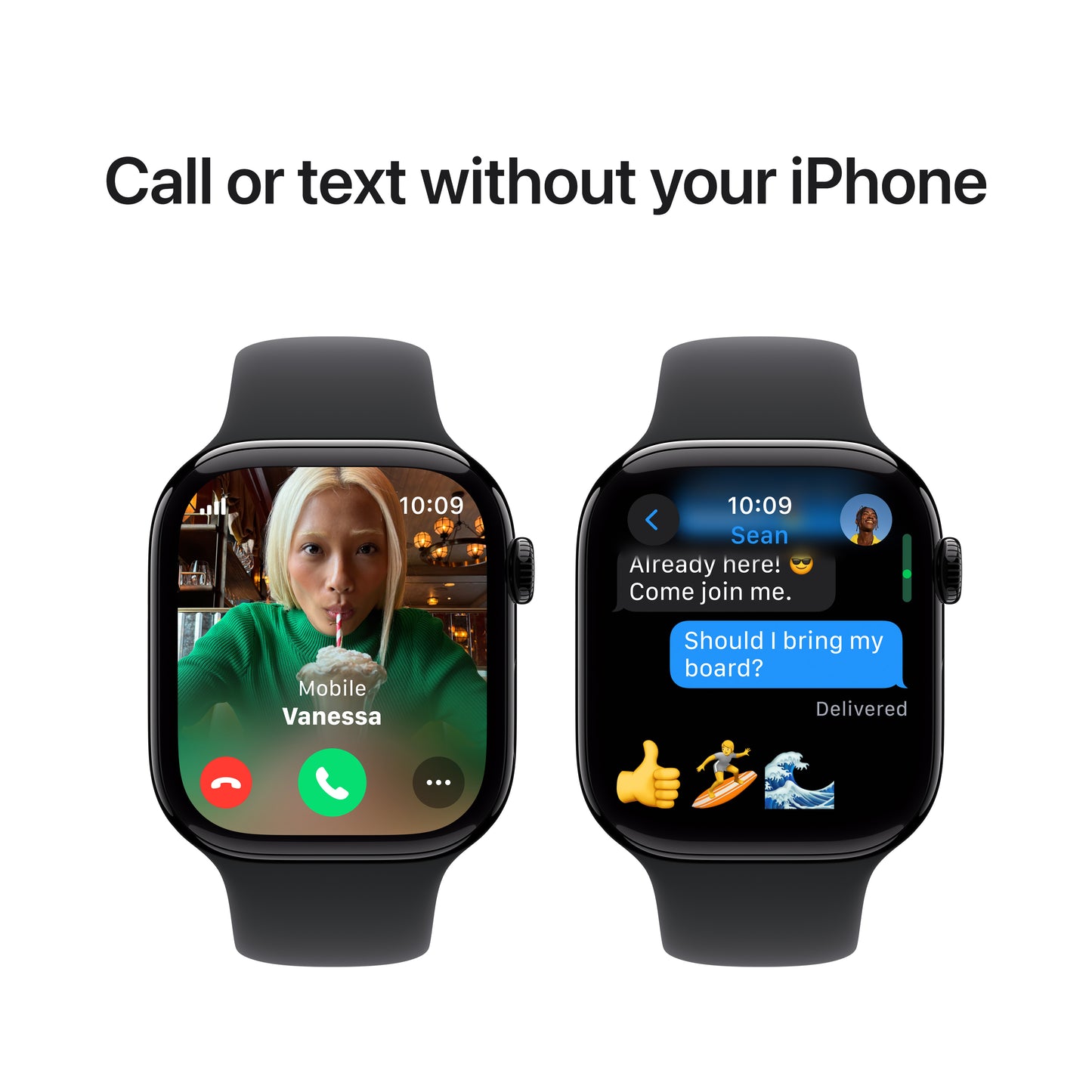 Apple Watch Series 10 GPS + Cellular 46mm klavírně černé hliníkové pouzdro s černým sportovním řemínkem - S/M (renovovaný) - istyle.work