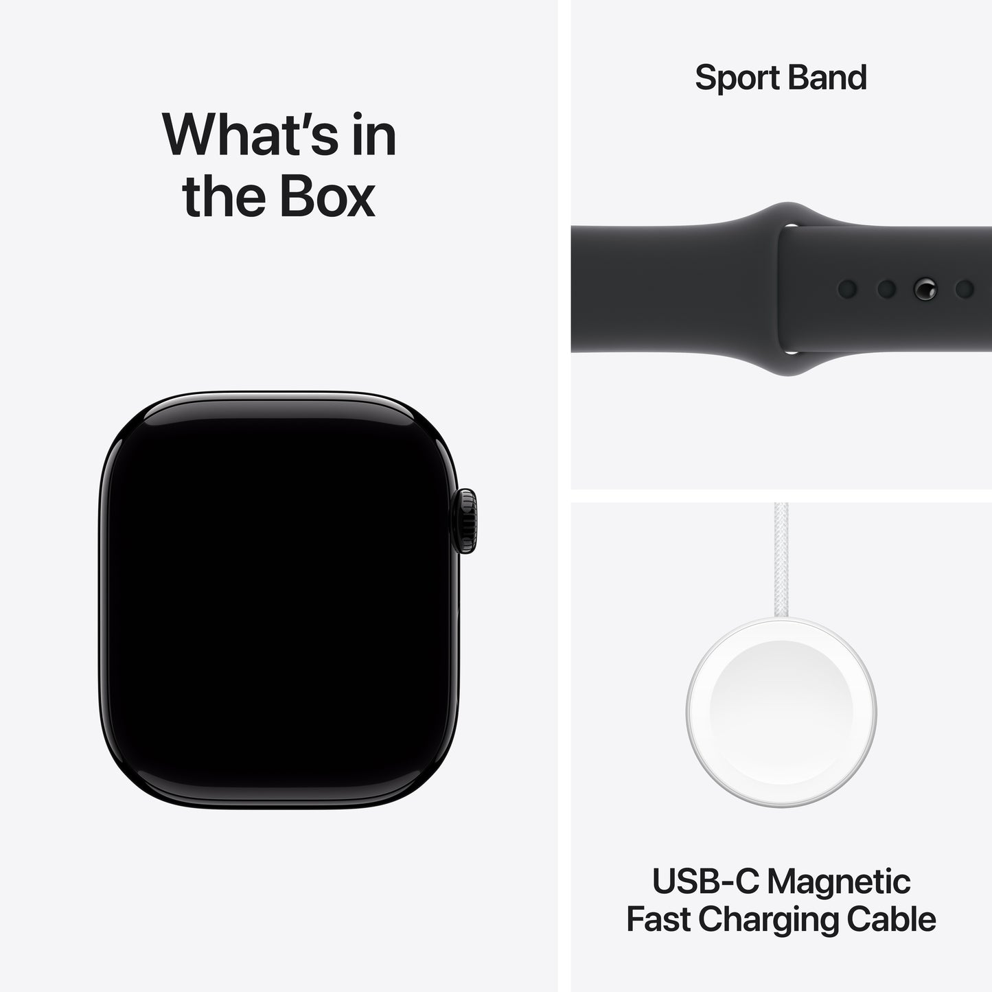Apple Watch Series 10 GPS + Cellular 46mm klavírně černé hliníkové pouzdro s černým sportovním řemínkem - S/M (renovovaný) - istyle.work