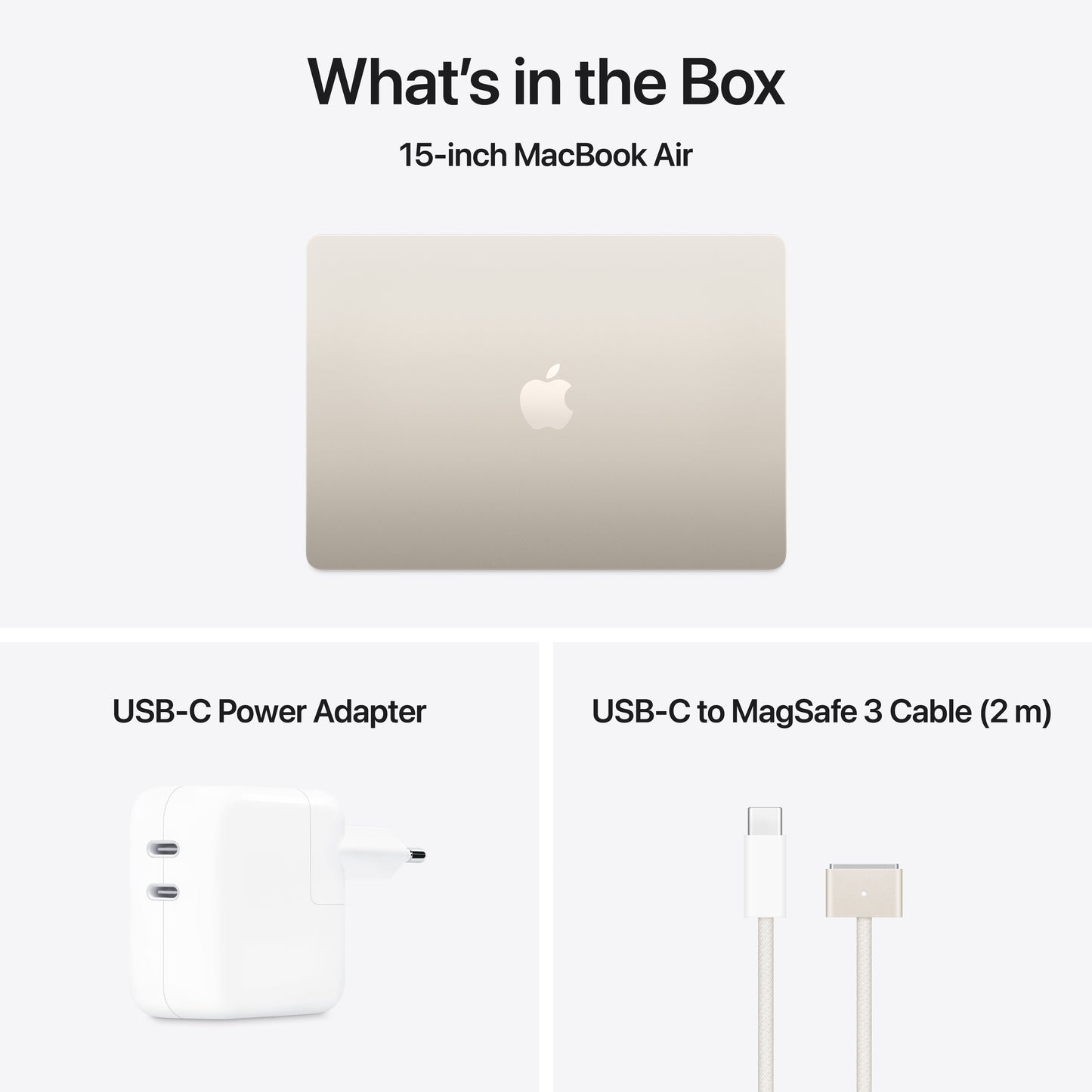 MacBook Air 15,3", Apple M4 10jádrové CPU, 10jádrové GPU, 16GB, 256GB SSD, CZ - hvězdně bílý - istyle.work
