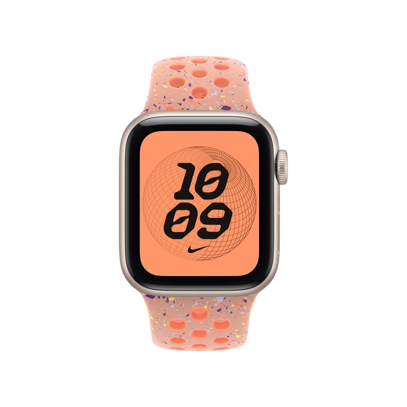 Řemínek pro Apple Watch 38/40/41 mm Apple Alpenglow Pink sportovní Nike – S/M - istyle.work