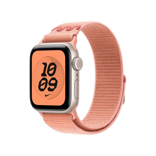 Řemínek pro Apple Watch 38/40/41 mm Apple Alpenglow Pink provlékací sportovní Nike - istyle.work