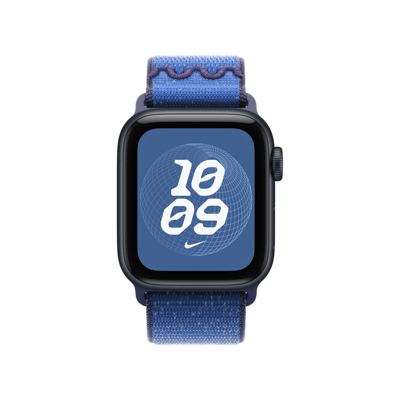 Řemínek pro Apple Watch 38/40/41 mm Apple Blue Ribbon provlékací sportovní Nike - istyle.work
