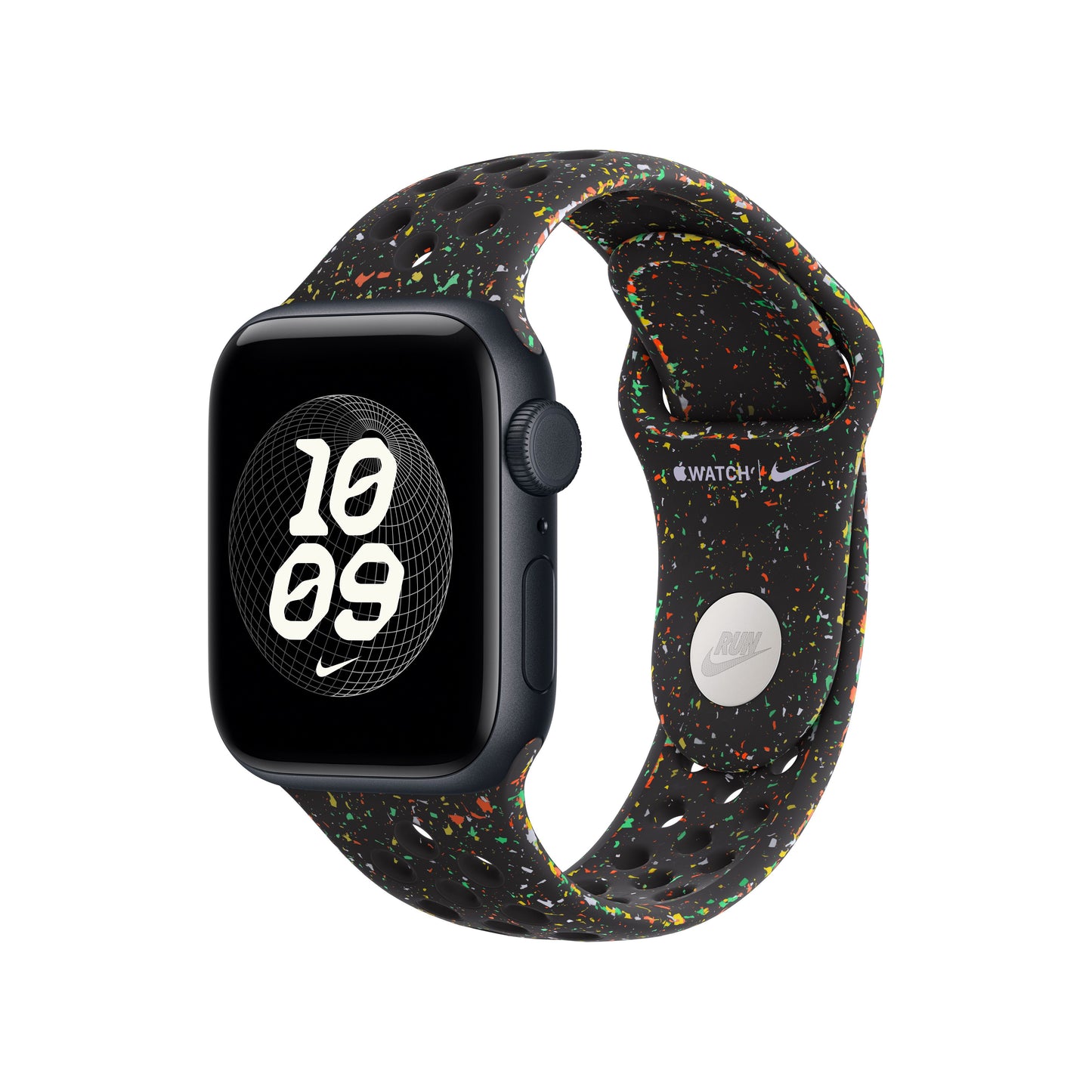 Řemínek pro Apple Watch 38/40/41 mm Apple Midnight Black sportovní Nike - M/L - istyle.work