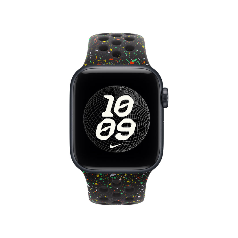 Řemínek pro Apple Watch 38/40/41 mm Apple Midnight Black sportovní Nike - M/L - istyle.work
