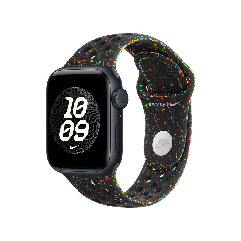 Řemínek pro Apple Watch 38/40/41 mm Apple Midnight Black sportovní Nike - S/M - istyle.work