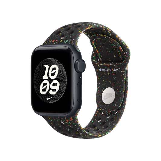Řemínek pro Apple Watch 38/40/41 mm Apple Midnight Black sportovní Nike - S/M - istyle.work