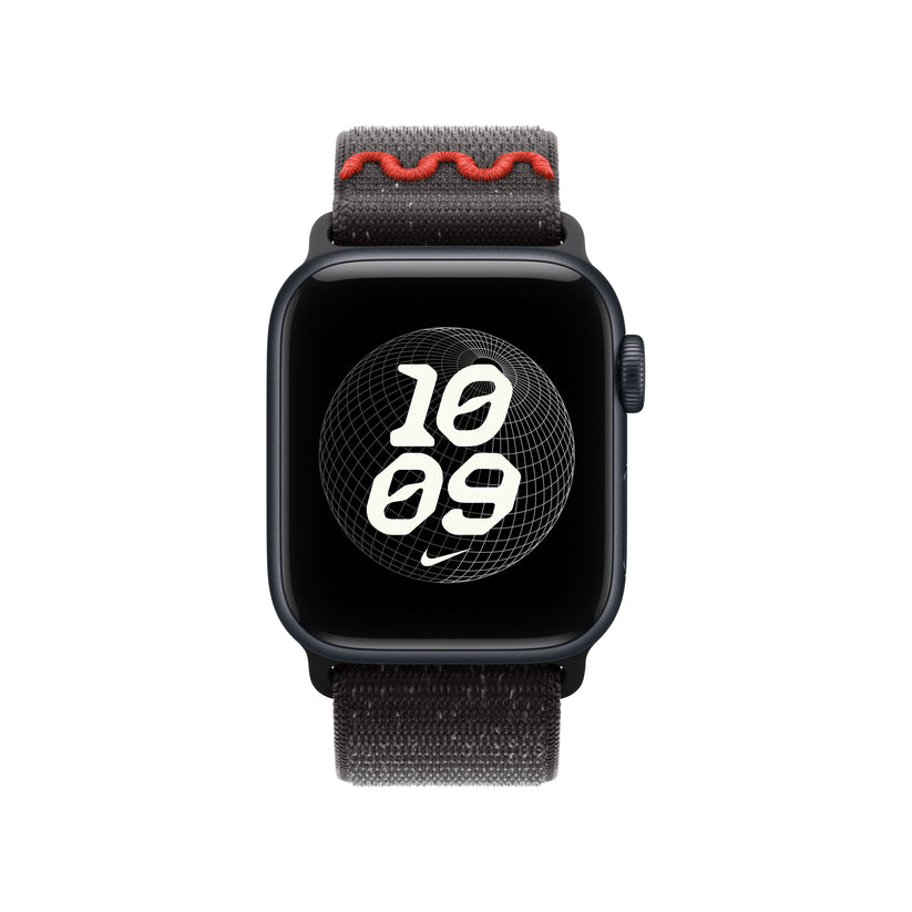 Řemínek pro Apple Watch 38/40/41 mm Apple Midnight Black provlékací sportovní Nike - istyle.work