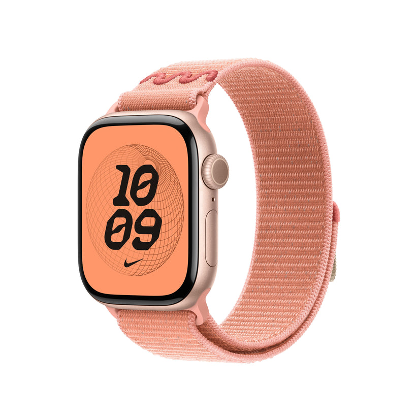 Řemínek pro Apple Watch 38/40/41/42 mm Apple Alpenglow Pink provlékací sportovní Nike - istyle.work