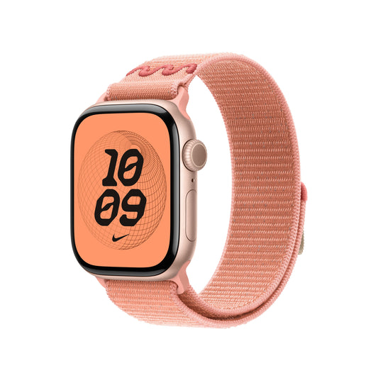 Řemínek pro Apple Watch 38/40/41/42 mm Apple Alpenglow Pink provlékací sportovní Nike - istyle.work