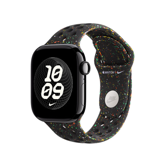 Řemínek pro Apple Watch 38/40/41/42 mm Apple Midnight Black sportovní Nike - S/M - istyle.work