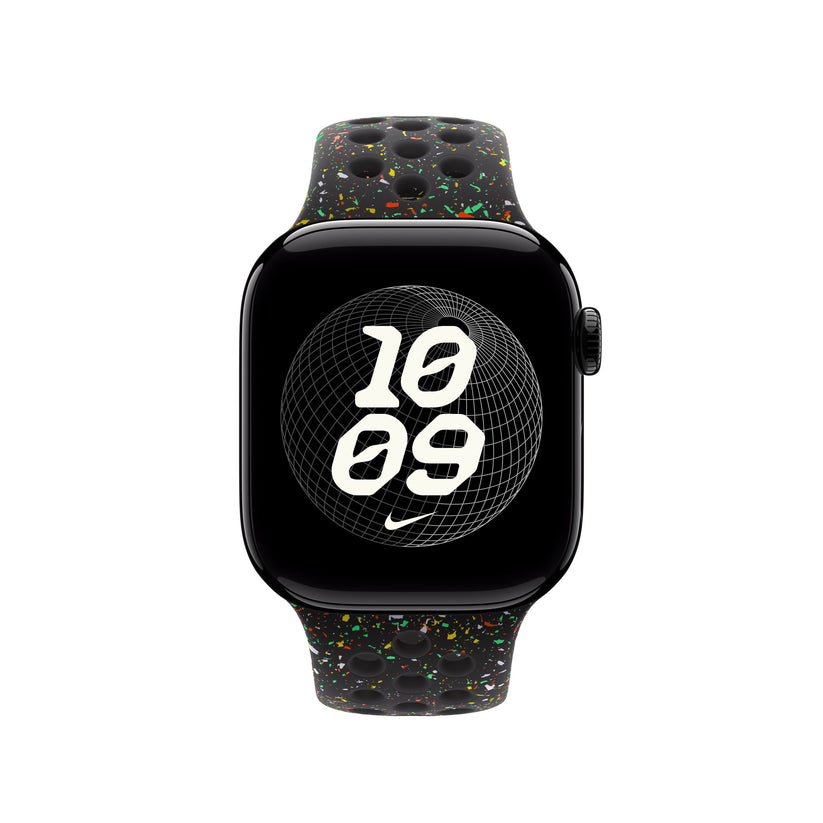 Řemínek pro Apple Watch 38/40/41/42 mm Apple Midnight Black sportovní Nike - S/M - istyle.work