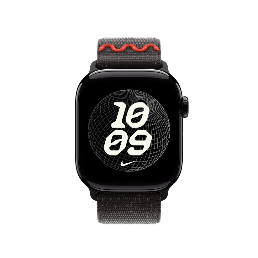 Řemínek pro Apple Watch 38/40/41/42 mm Apple Midnight Black provlékací sportovní Nike - istyle.work