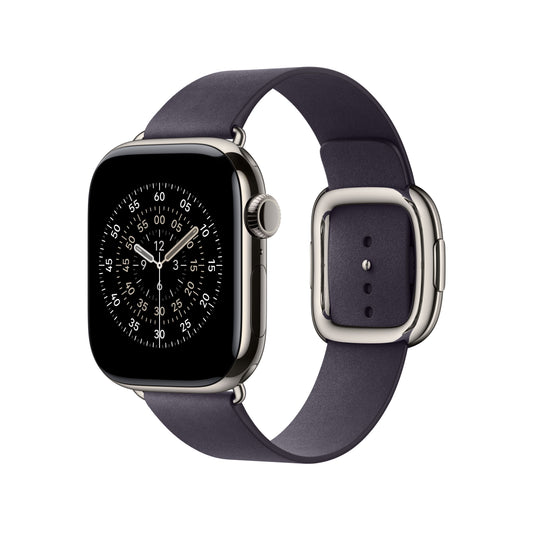 Řemínek pro Apple Watch 38/40/41/42 mm Apple půlnočně fialový s moderní přezkou - velký - istyle.work