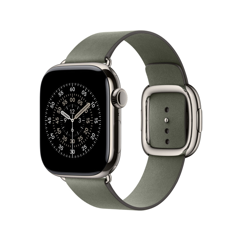 Řemínek pro Apple Watch 38/40/41/42 mm Apple šalvějově šedý s moderní přezkou - střední - istyle.work