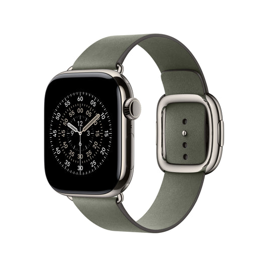 Řemínek pro Apple Watch 38/40/41/42 mm Apple šalvějově šedý s moderní přezkou - střední - istyle.work