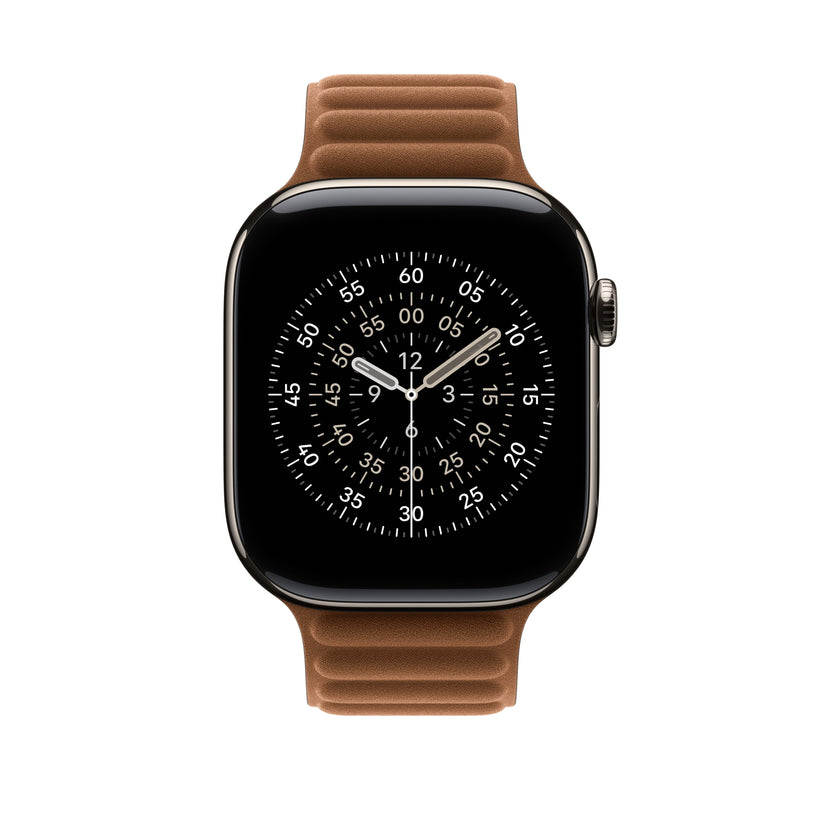 Řemínek pro Apple Watch 44/45/46/49 mm Apple karamelový magnetický tah - S/M - istyle.work