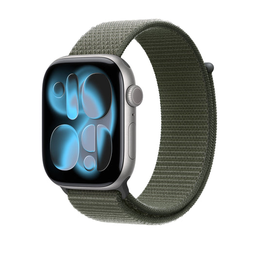 Řemínek pro Apple Watch 44/45/46/49 mm Apple piniově zelený provlékací sportovní - istyle.work