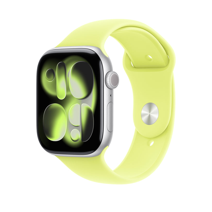 Řemínek pro Apple Watch 44/45/46/49 mm Apple neonově žlutý sportovní - S/M - istyle.work