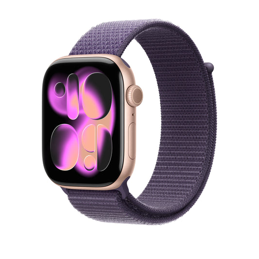 Řemínek pro Apple Watch 44/45/46/49 mm Apple mlžně fialový provlékací sportovní - istyle.work