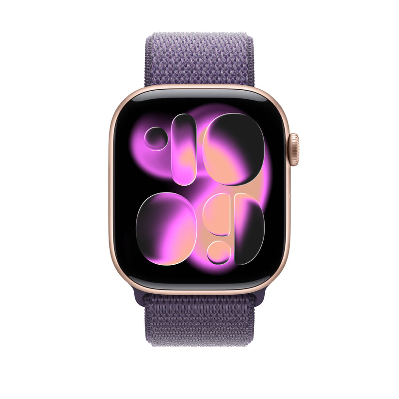 Řemínek pro Apple Watch 44/45/46/49 mm Apple mlžně fialový provlékací sportovní - istyle.work