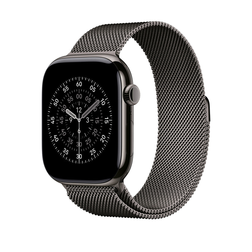 Řemínek pro Apple Watch 44/45/46/49 mm Apple břidlicově šedý milánský tah - M/L - istyle.work
