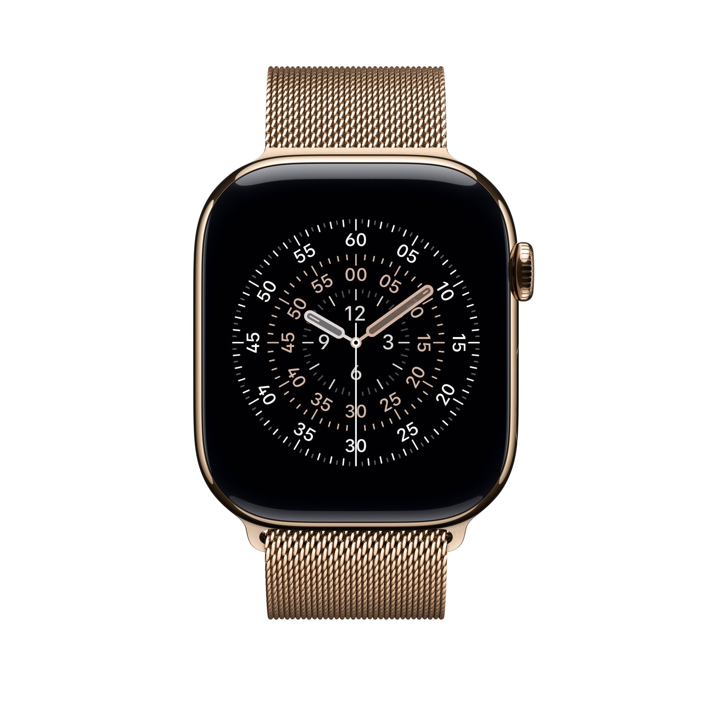 Řemínek pro Apple Watch 44/45/46/49 mm Apple zlatý milánský tah - S/M - istyle.work