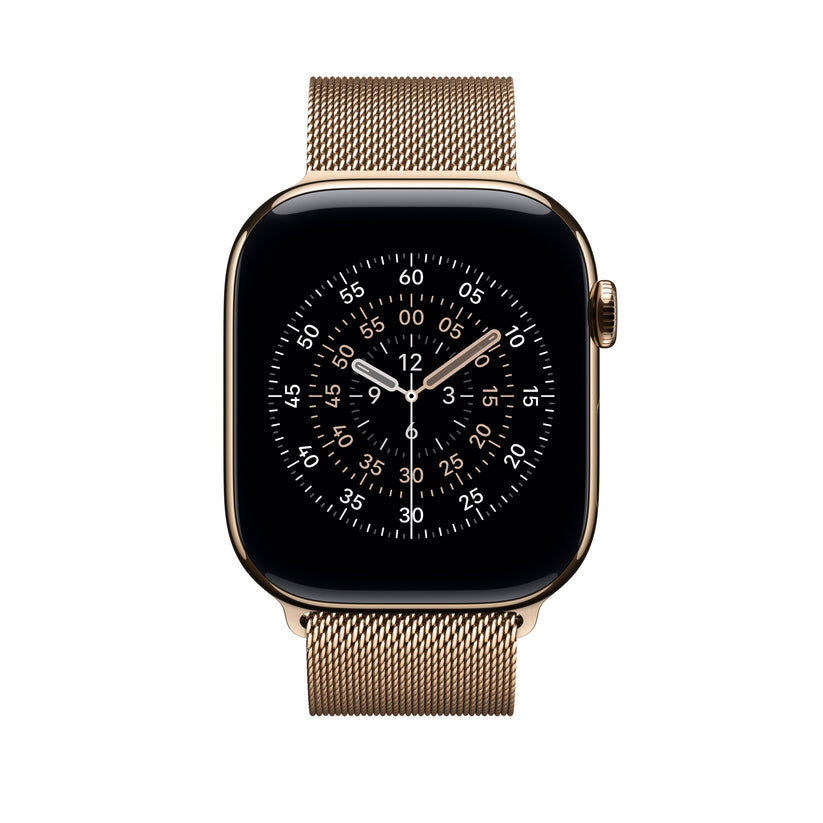 Řemínek pro Apple Watch 44/45/46/49 mm Apple zlatý milánský tah - S/M - istyle.work
