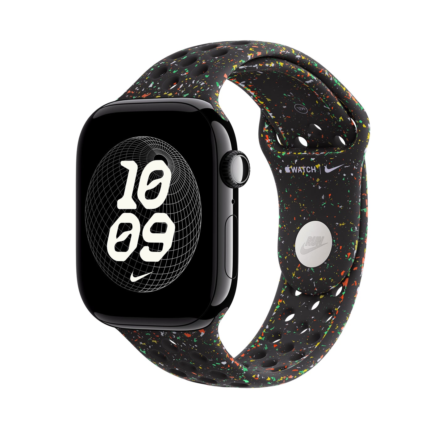 Řemínek pro Apple Watch 44/45/46/49 mm Apple Midnight Black sportovní Nike - S/M - istyle.work
