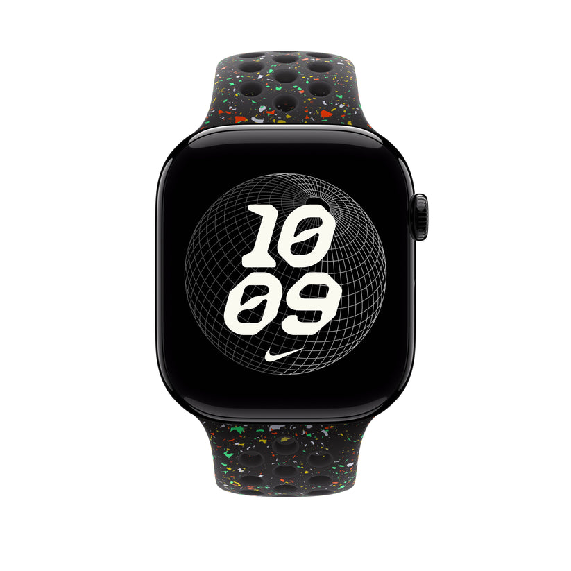 Řemínek pro Apple Watch 44/45/46/49 mm Apple Midnight Black sportovní Nike - S/M - istyle.work